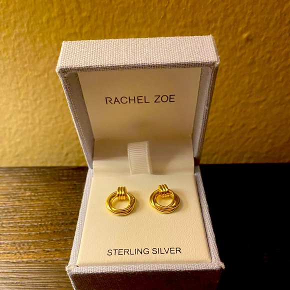 NEW Rachel Zoe gold earrings - Picture 1 of 4